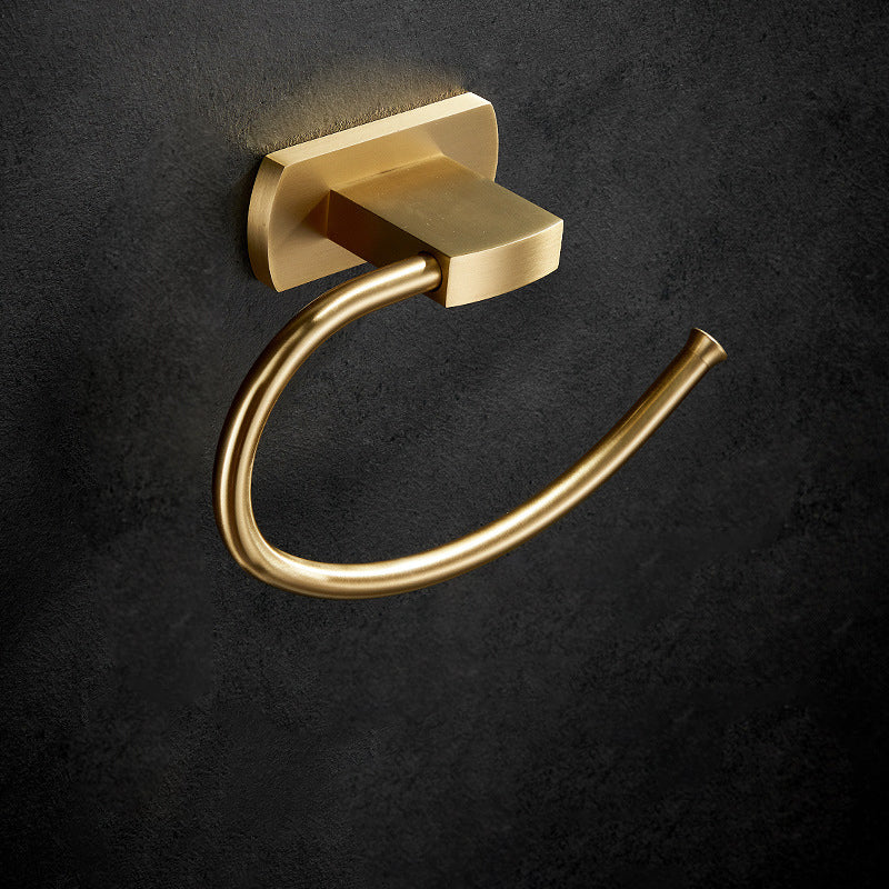 Lisslune | Traditional Golden Bath Accessories Set Brass Bathroom Accessories Kit