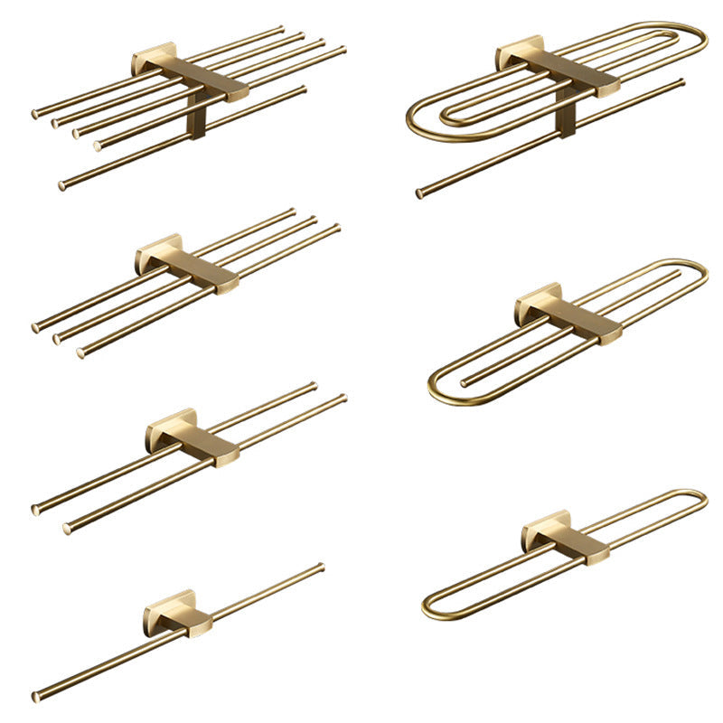 Lisslune | Traditional Golden Bath Accessories Set Brass Bathroom Accessories Kit