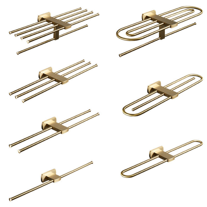 Lisslune | Traditional Golden Bath Accessories Set Brass Bathroom Accessories Kit