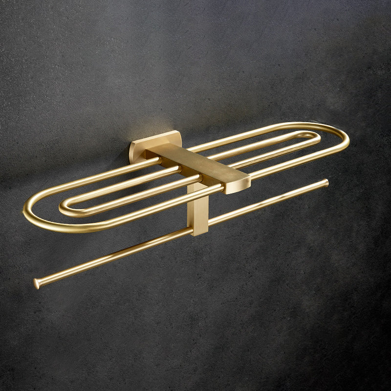 Lisslune | Traditional Golden Bath Accessories Set Brass Bathroom Accessories Kit