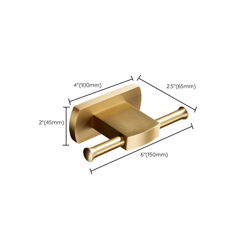 Lisslune | Traditional Golden Bath Accessories Set Brass Bathroom Accessories Kit