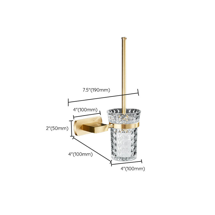 Lisslune | Traditional Golden Bath Accessories Set Brass Bathroom Accessories Kit
