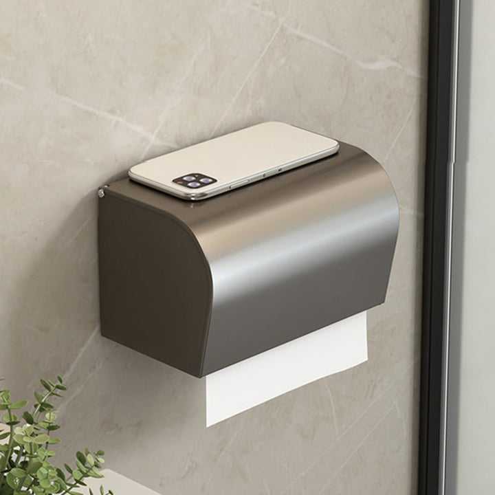 Lisslune | Contemporary Bathroom Accessory Set Grey Aluminum Bathroom Accessory Kit