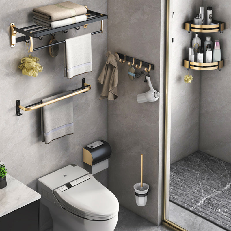 Lisslune | Black & Brass Bathroom Set Modern Style Bathroom Accessories As Individual Piece Or As Set