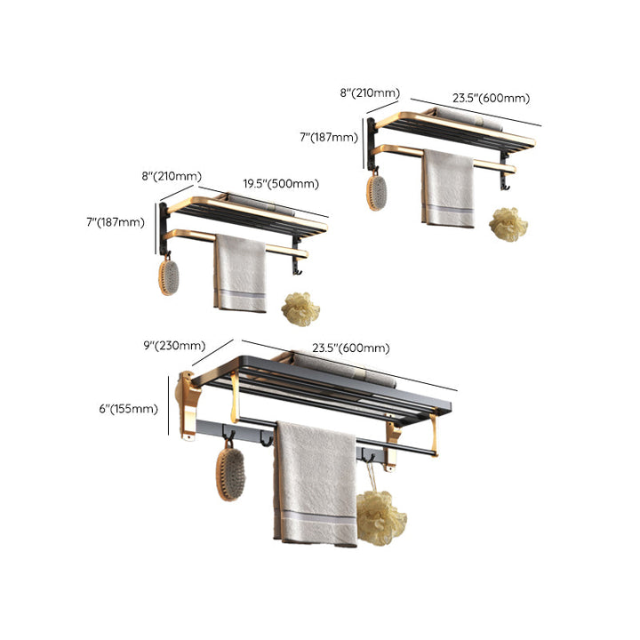 Lisslune | Black & Brass Bathroom Set Modern Style Bathroom Accessories As Individual Piece Or As Set
