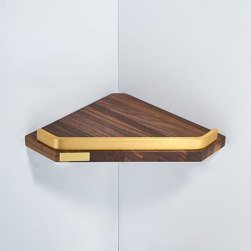 Lisslune | Wood and Aluminum Bath Hardware Set Golden Bathroom Accessories Set