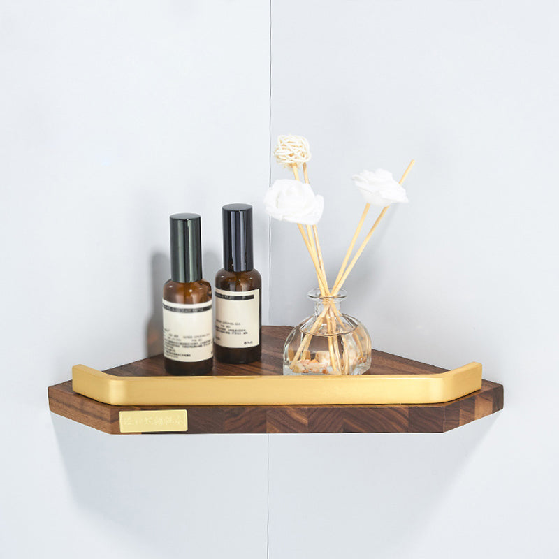 Lisslune | Wood and Aluminum Bath Hardware Set Golden Bathroom Accessories Set