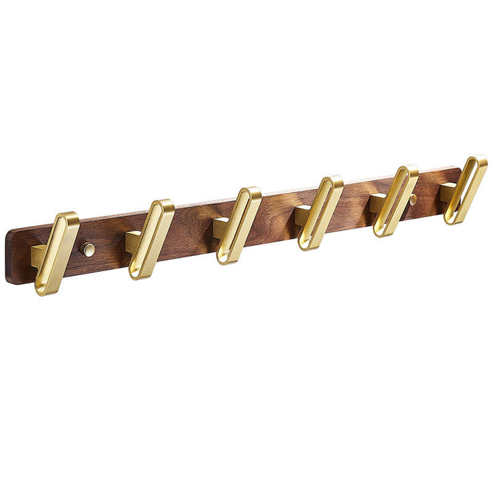 Lisslune | Wood and Aluminum Bath Hardware Set Golden Bathroom Accessories Set