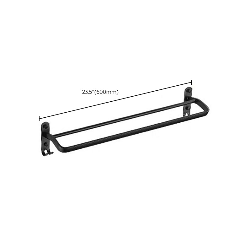 Lisslune | Modern Bathroom Accessories Set Towel Holder Black Soap Dish Bath Accessories Set