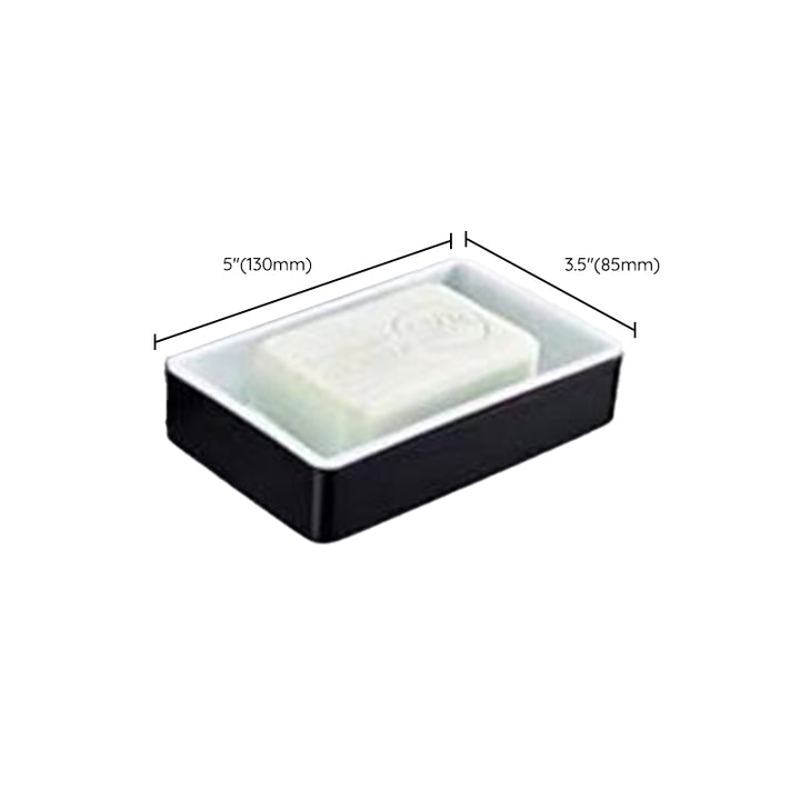 Lisslune | Modern Bathroom Accessories Set Towel Holder Black Soap Dish Bath Accessories Set
