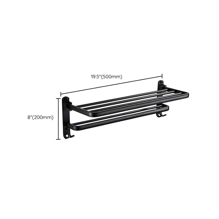 Lisslune | Modern Bathroom Accessories Set Towel Holder Black Soap Dish Bath Accessories Set