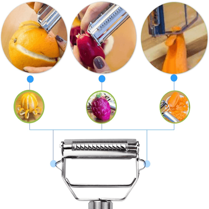 Lisslune | Stainless Steel Multi-Functional Vegetable Peeler