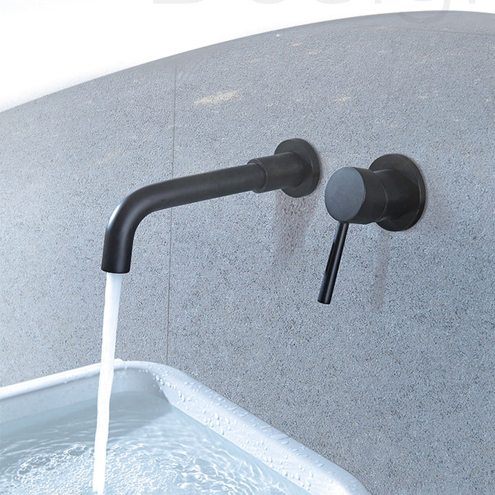 Lisslune | Wall-mounted faucet Glam Style sink bathroom faucet with lever handle