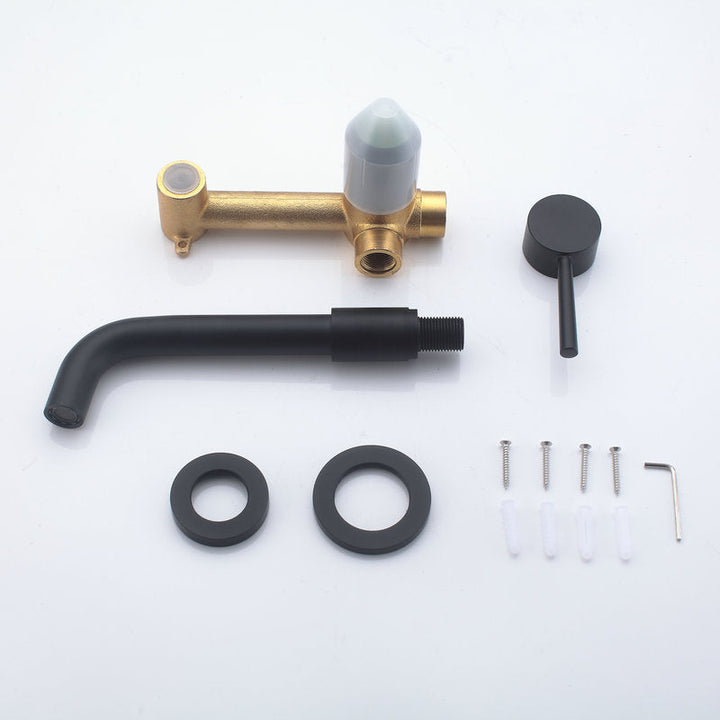 Lisslune | Wall-mounted faucet Glam Style sink bathroom faucet with lever handle