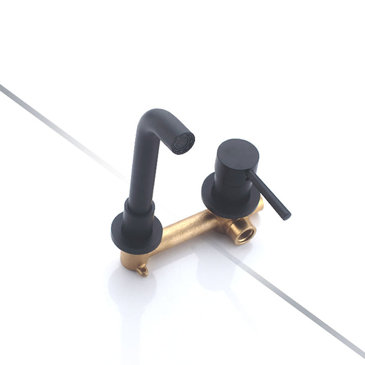 Lisslune | Wall-mounted faucet Glam Style sink bathroom faucet with lever handle
