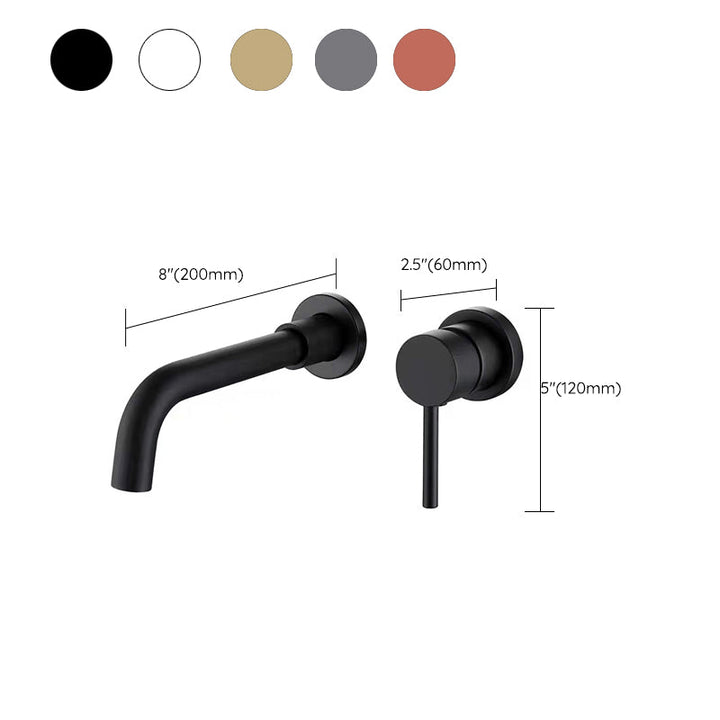 Lisslune | Wall-mounted faucet Glam Style sink bathroom faucet with lever handle