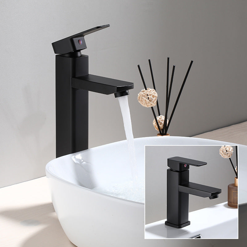 Lisslune | Industrial Bathroom Faucet Stainless Steel Lever Handles with Water Hose Sink Faucet