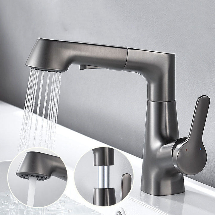 Lisslune | Modern centerset faucet with single lever handle for countertop washbasin bathroom fixture