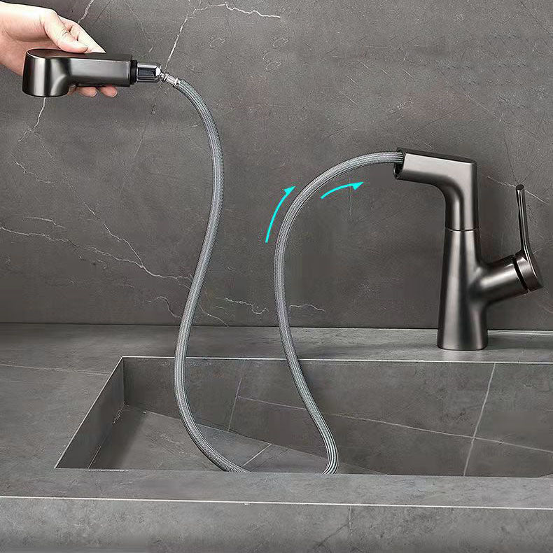 Lisslune | Modern centerset faucet with single lever handle for countertop washbasin bathroom fixture