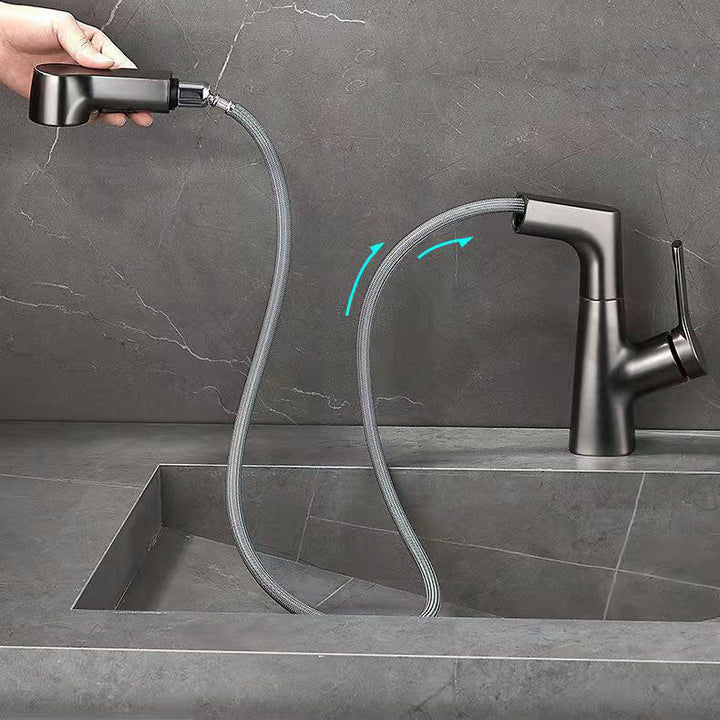 Lisslune | Modern centerset faucet with single lever handle for countertop washbasin bathroom fixture