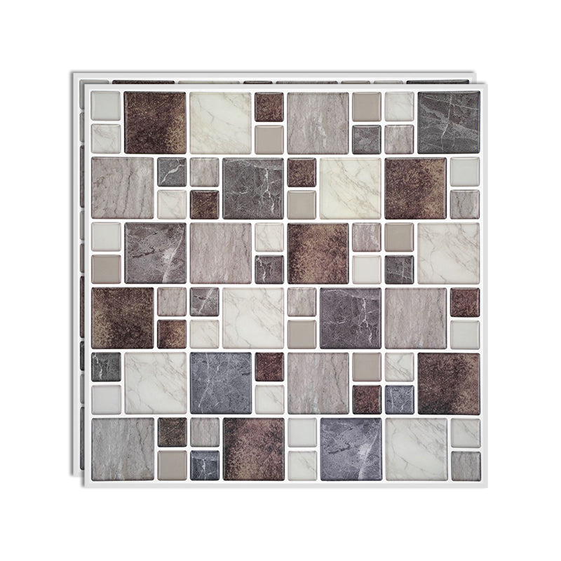 Lisslune | Wall tiles paste wallpaper Floral check pattern wallpaper tile