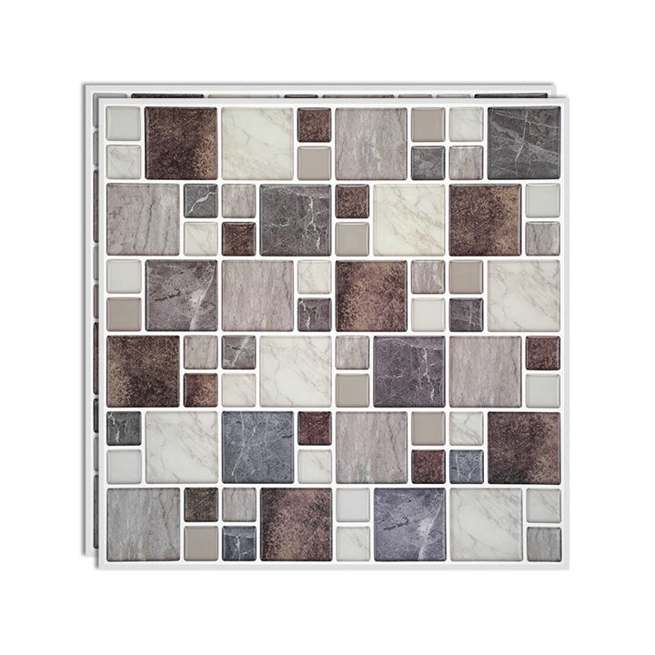 Lisslune | Wall tiles paste wallpaper Floral check pattern wallpaper tile