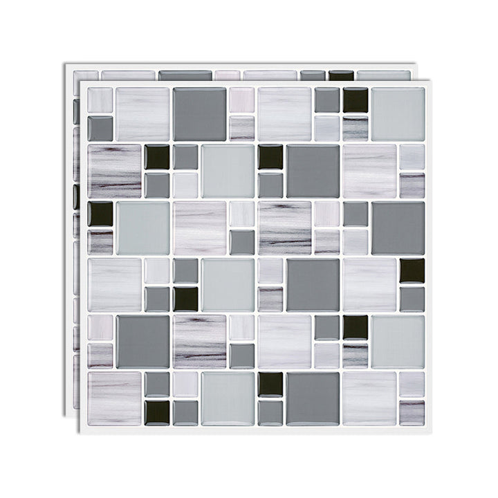 Lisslune | Wall tile paste Wallpaper Floral check pattern Wallpaper tile