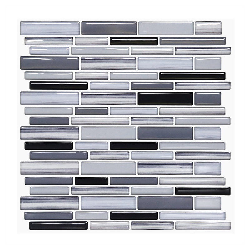 Lisslune | Wall tiles paste wallpaper Floral check pattern wallpaper tile