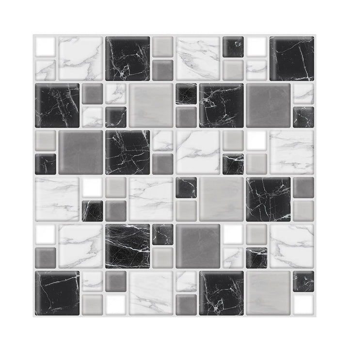 Lisslune | Wall tiles paste wallpaper Floral check pattern wallpaper tile
