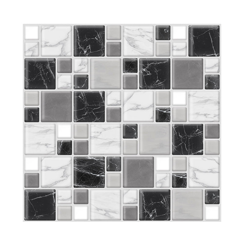 Lisslune | Wall tile paste Wallpaper Floral check pattern Wallpaper tile