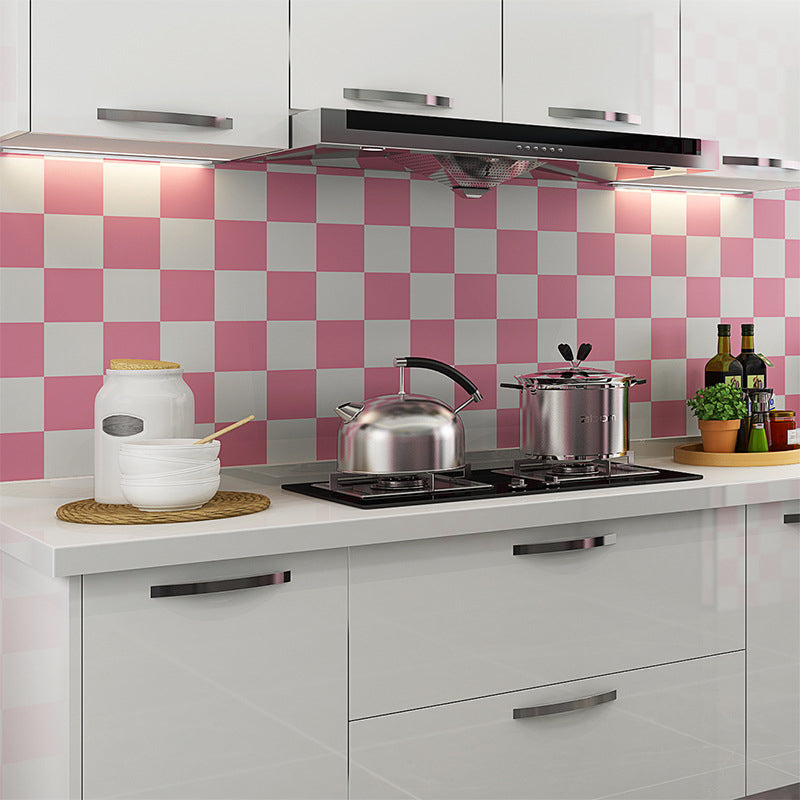 Lisslune | Bathroom Wall Floor Tile Waterproof Geometric Pattern Floor Wallpaper