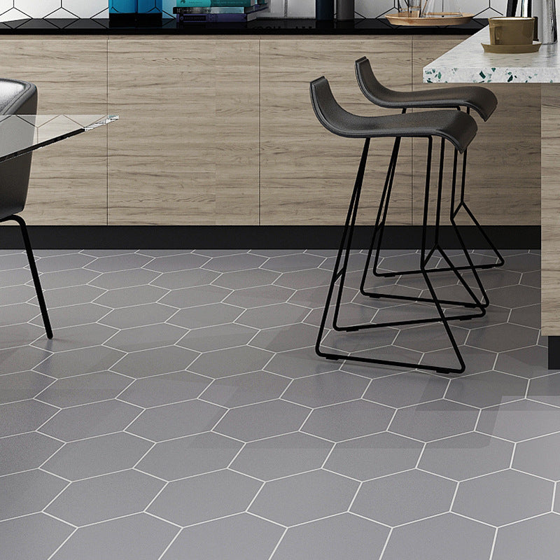 Lisslune | Bathroom Wall Floor Tile Waterproof Geometric Pattern Floor Wallpaper