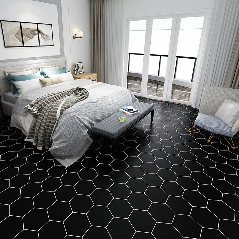 Lisslune | Bathroom Wall Floor Tile Waterproof Geometric Pattern Floor Wallpaper