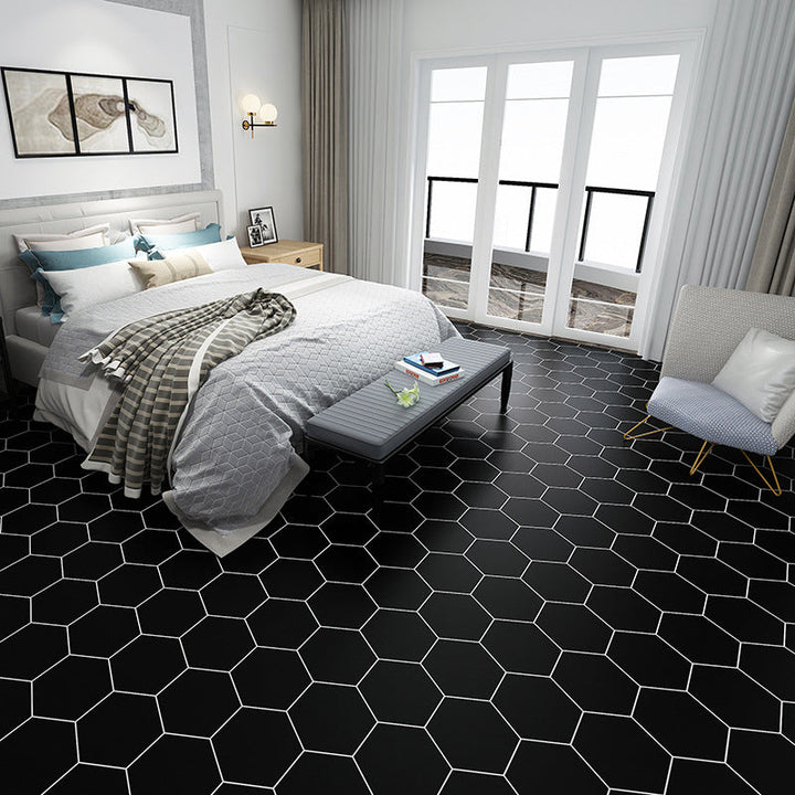 Lisslune | Bathroom Wall Floor Tile Waterproof Geometric Pattern Floor Wallpaper