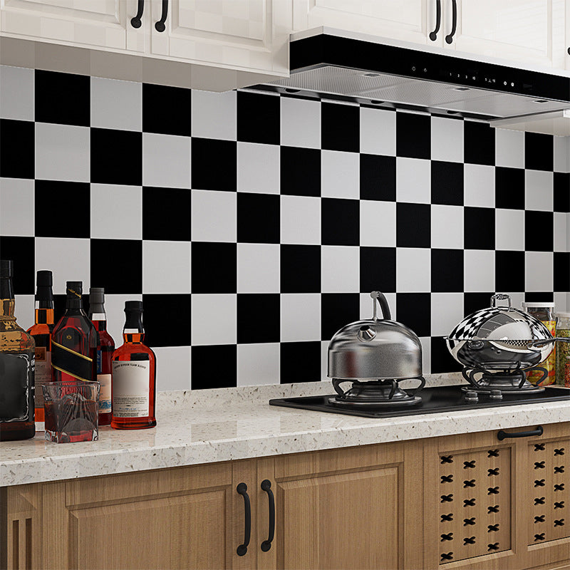 Lisslune | Bathroom Wall Floor Tile Waterproof Geometric Pattern Floor Wallpaper