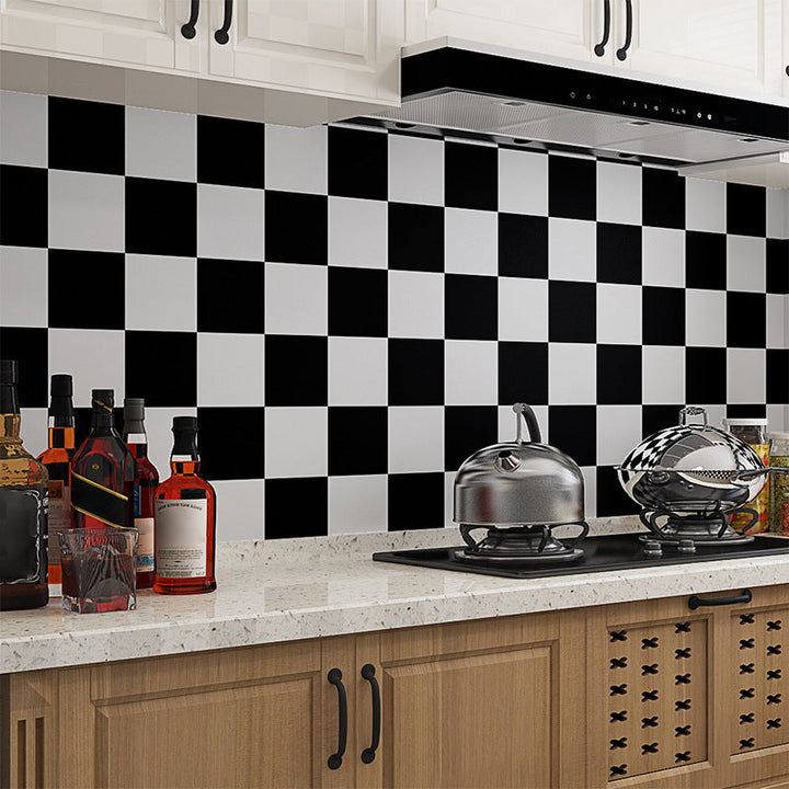 Lisslune | Bathroom Wall Floor Tile Waterproof Geometric Pattern Floor Wallpaper