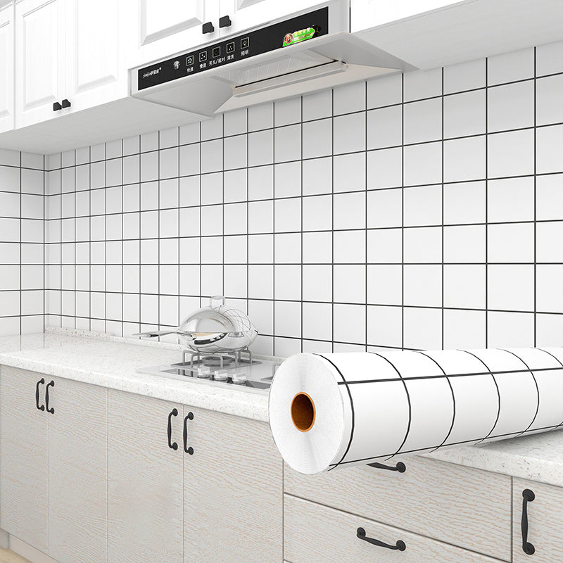 Lisslune | Modern Peel and Stick Wallpaper Smooth Removable and Adhesive Background Tiles for the Kitchen