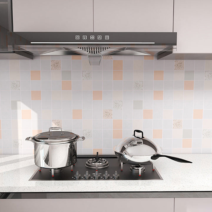 Lisslune | Modern Peel and Stick Wallpaper Smooth Removable and Adhesive Background Tiles for the Kitchen