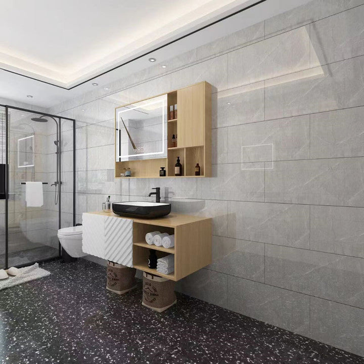 Lisslune | Modern Peel and Stick Backsplash Tiles Rectangular Home Depot Peel and Stick Tiles