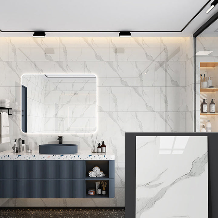 Lisslune | Modern Peel and Stick Back Wall Tiles Rectangular Home Depot Peel and Stick Tiles