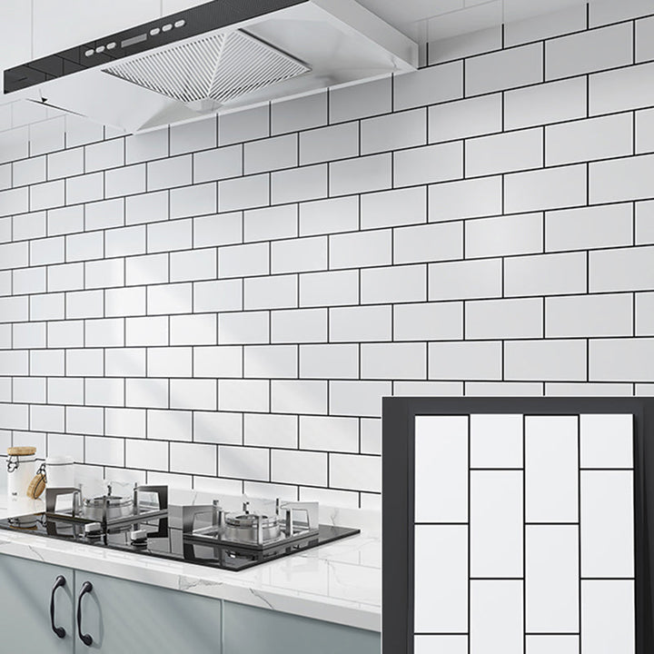 Lisslune | Modern Peel and Stick Backsplash Tiles Rectangular Home Depot Peel and Stick Tiles