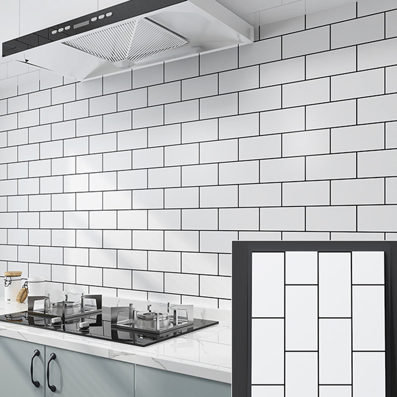 Lisslune | Modern Peel and Stick Back Wall Tiles Rectangular Home Depot Peel and Stick Tiles