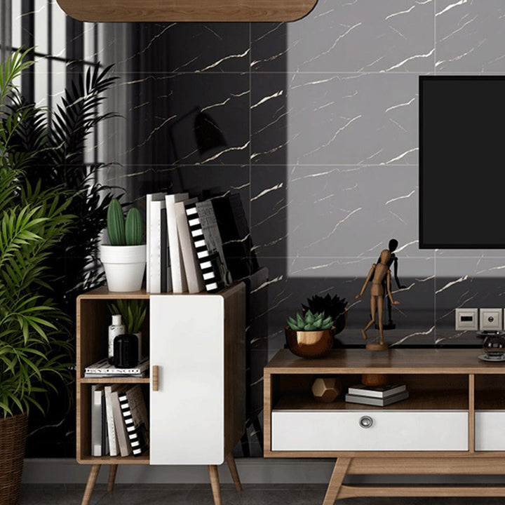 Lisslune | Modern Peel and Stick Back Wall Tiles Rectangular Home Depot Peel and Stick Tiles