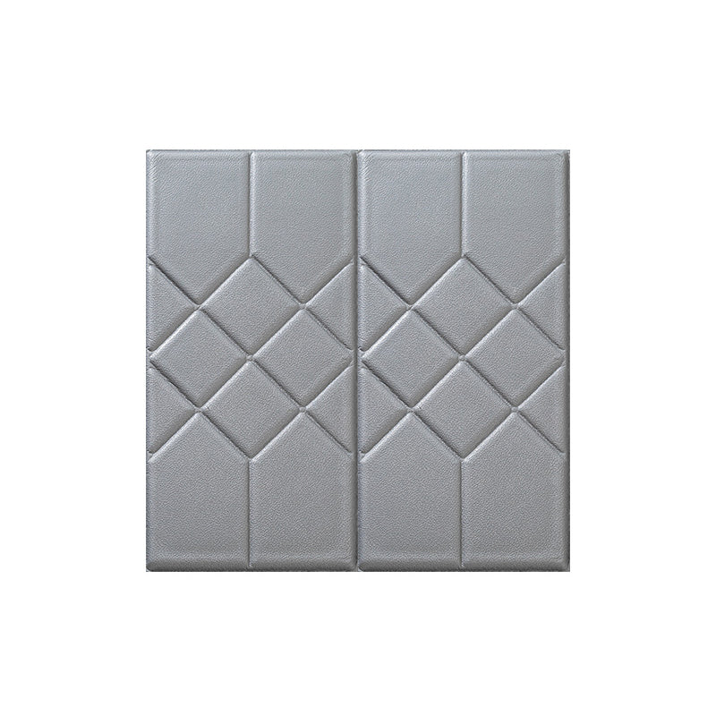 Lisslune | Modern PVC Cap Verflooring Smooth Wall Interior 3D Living Room Board Set of 2