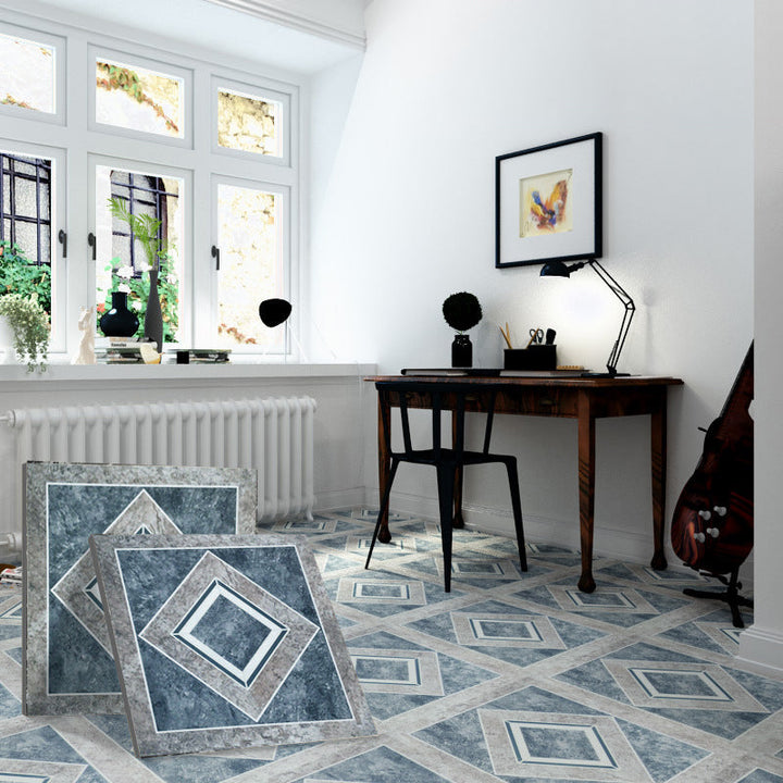 Lisslune | Peel and Stick PVC flooring matte vinyl flooring with diamond look