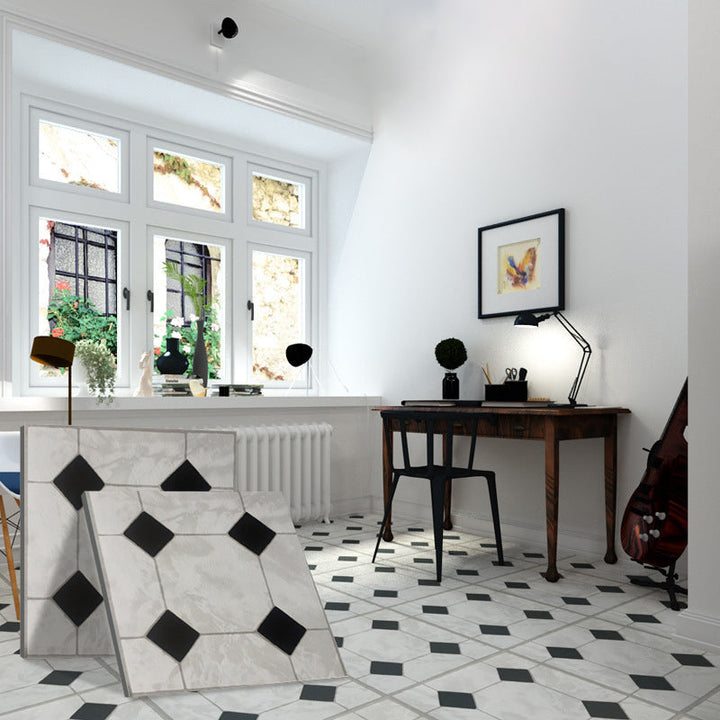 Lisslune | Peel and Stick PVC flooring matte vinyl flooring with diamond look