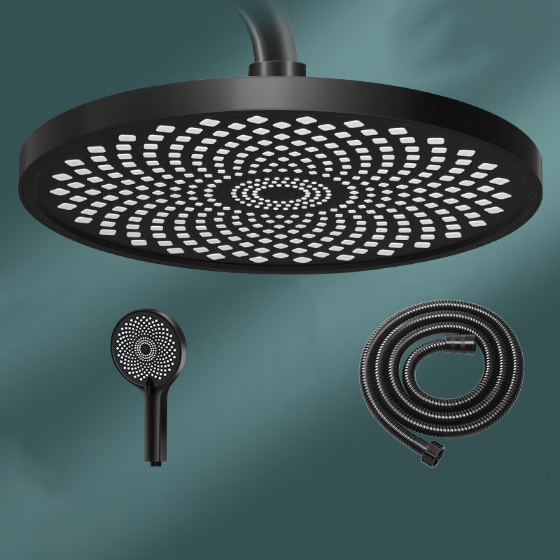 Lisslune | Round Fixed Shower Head High Flow Aerated Wall Mount Shower Head