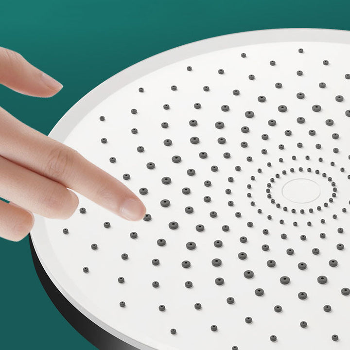 Lisslune | Round Fixed Shower Head High Flow Aerated Wall Mount Shower Head