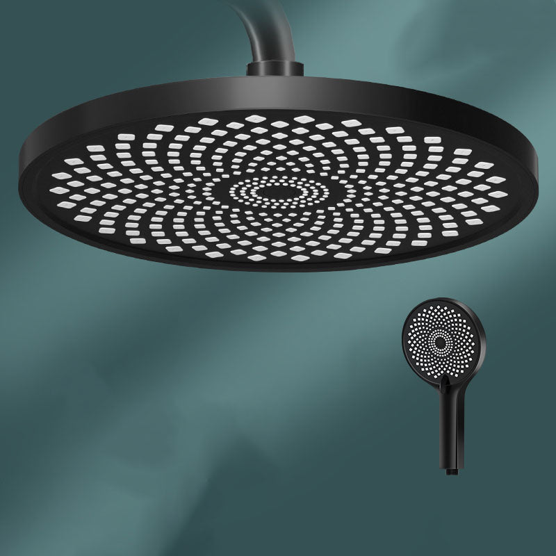 Lisslune | Round Fixed Shower Head High Flow Aerated Wall Mount Shower Head