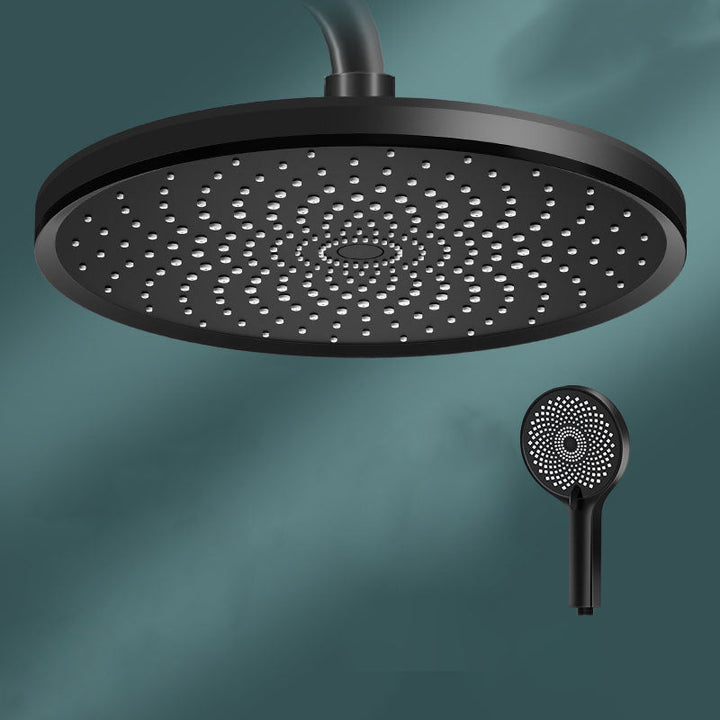 Lisslune | Round Fixed Shower Head High Flow Aerated Wall Mount Shower Head